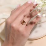 Anillo Citrino Estrellado