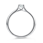 Anillo de Compromiso Laboratorio Solitario Doble Brazo