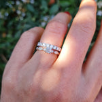 Anillo de Compromiso Medio Cintillo Diamantes Zahara