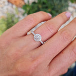 Anillo De Compromiso Halo Clásico