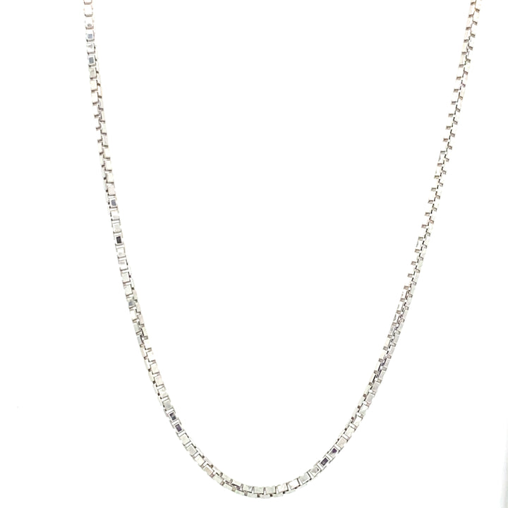 Cadena Box 0.8 MM Platino