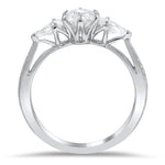 Anillo de compromiso Vintage tres Piedras