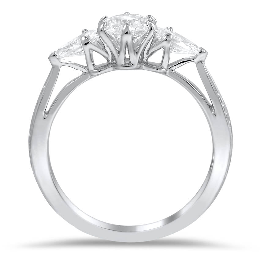 Anillo de compromiso Vintage tres Piedras