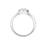 Anillo de Compromiso Halo Oval