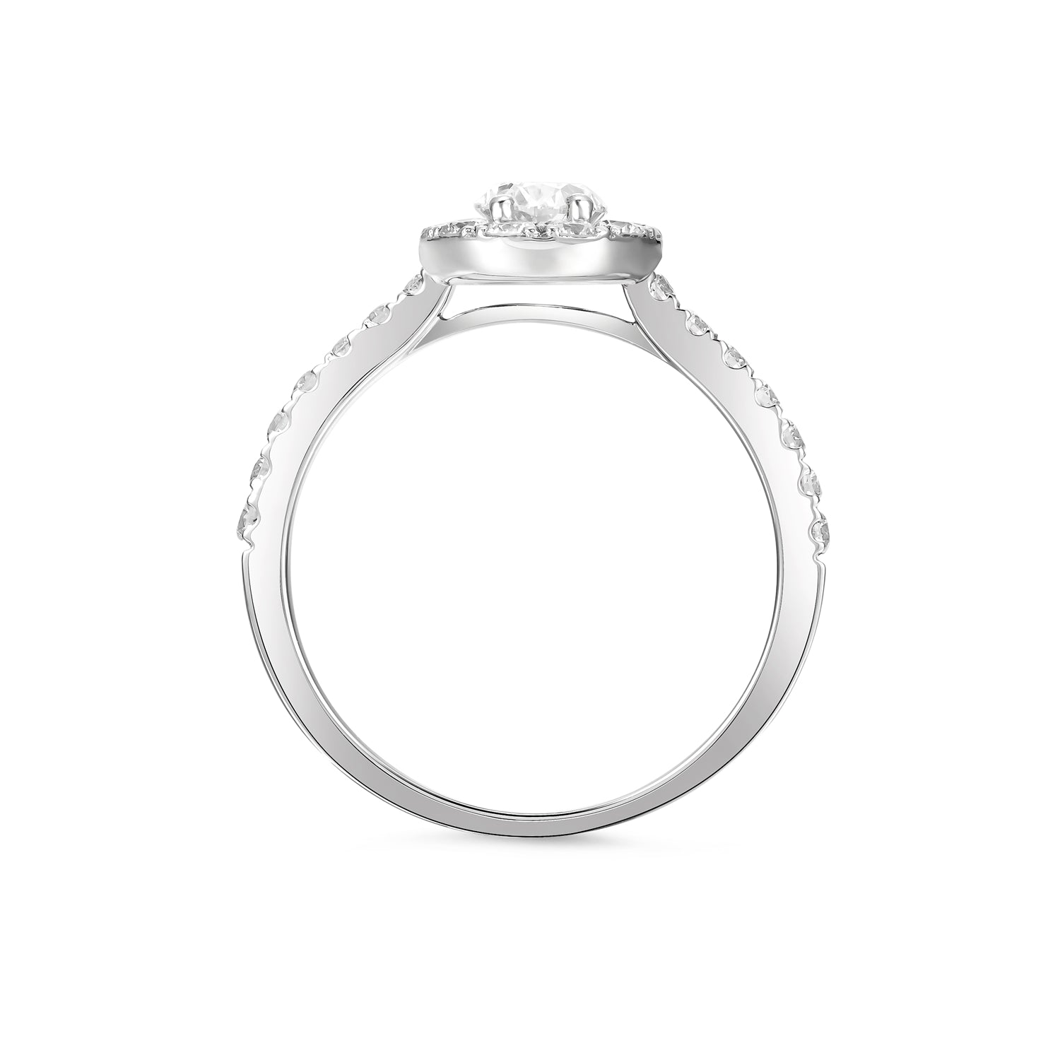 Anillo de Compromiso Halo Oval
