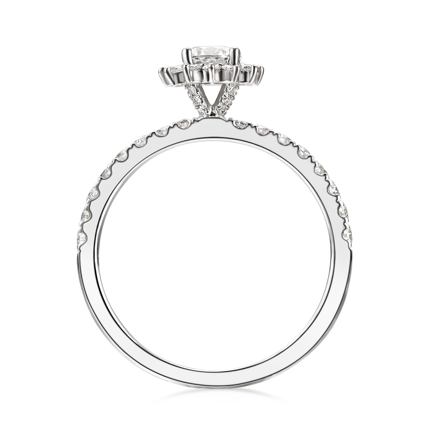 Anillo de compromiso Halo Sparkle