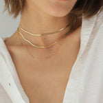 Collar Oro 18k Herrigbone