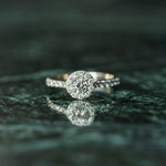 Anillo De Compromiso Halo Clásico