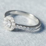 Anillo De Compromiso Halo Clásico