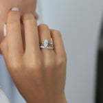 Anillo de Compromiso Medio Cintillo Diamantes Zahara