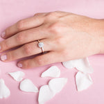 Anillo De Diamantes Halo Nube