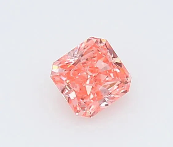 0.24ct Square radiant Lab Grown Diamond (Colour Fancy Vivid Pink, Clarity VVS2, IGI Certified)