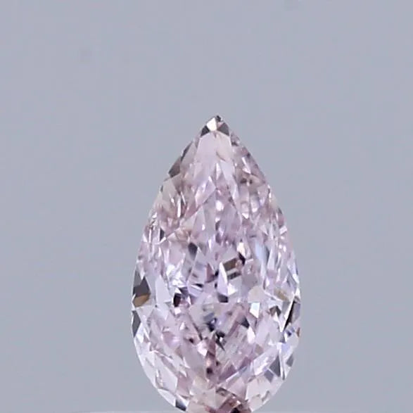 0.25ct Pear Natural Diamond (Colour Fancy Light Purplish Pink, Clarity SI1, GIA Certified)