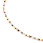 Pulsera Tricolor Esferas 18K