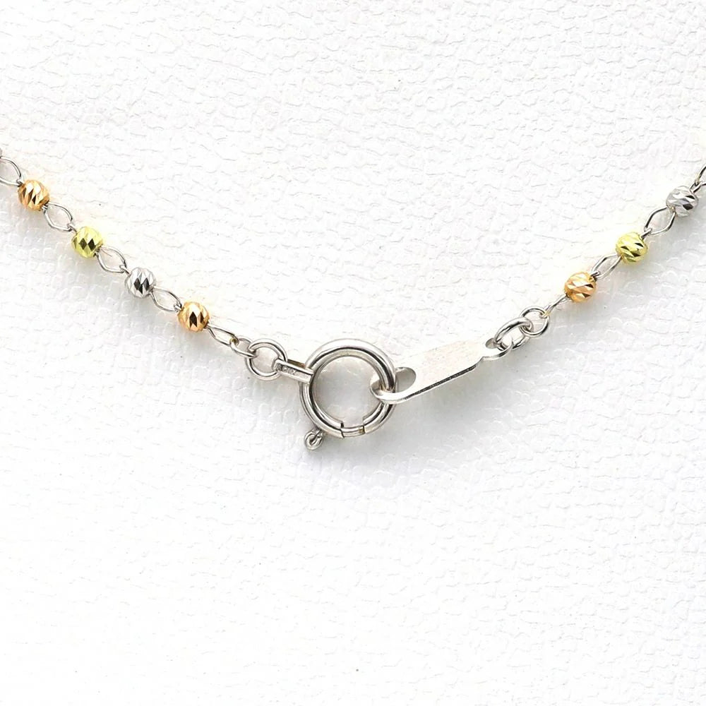 Pulsera Tricolor Esferas 18K