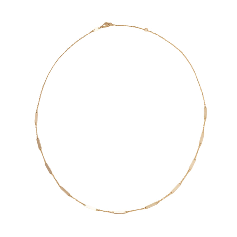 Collar Minimalista de Oro Amarillo 14K