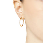 Aros Argolla de Oro Amarillo 14K 2 CM