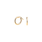Aros Argolla Redondos de Oro Amarillo 14K 1 cm