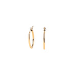 Aros Argolla Ovalados de Oro Amarillo 14K