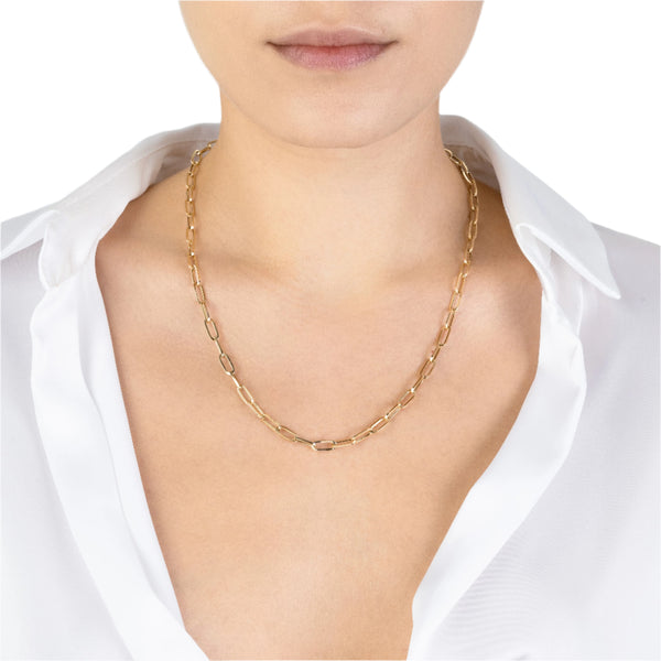 Collar de Oro Amarillo 14K  Cadena Clásica