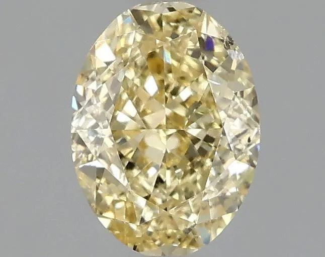 1.01ct Oval Lab Grown Diamond (Colour Fancy Intense Yellow, Clarity SI1, IGI Certified)