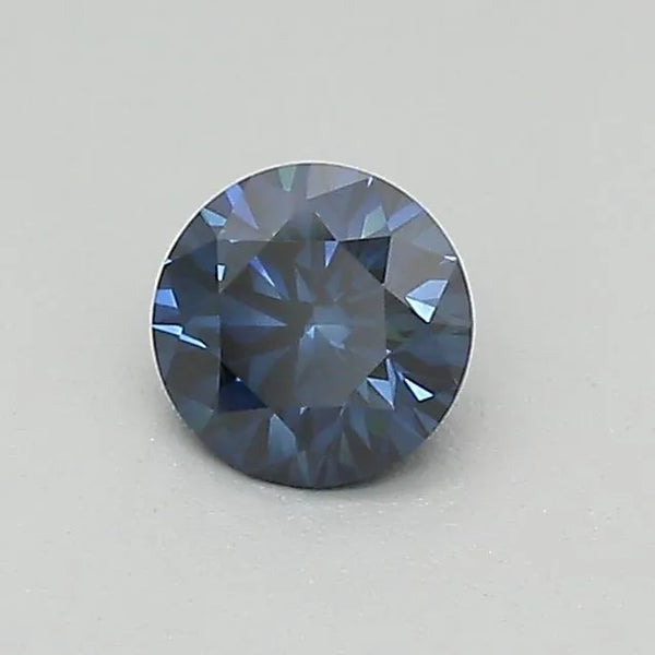 0.32ct Round Lab Grown Diamond (Colour Fancy Dark Blue, Clarity VS1, Cut ID, IGI Certified)