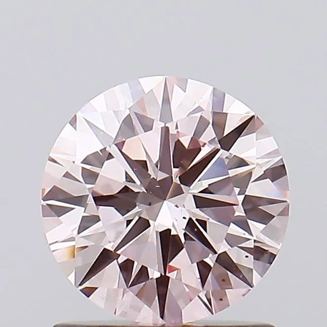 1.01ct Round Lab Grown Diamond (Colour Fancy Pink, Clarity SI1, Cut EX, IGI Certified)