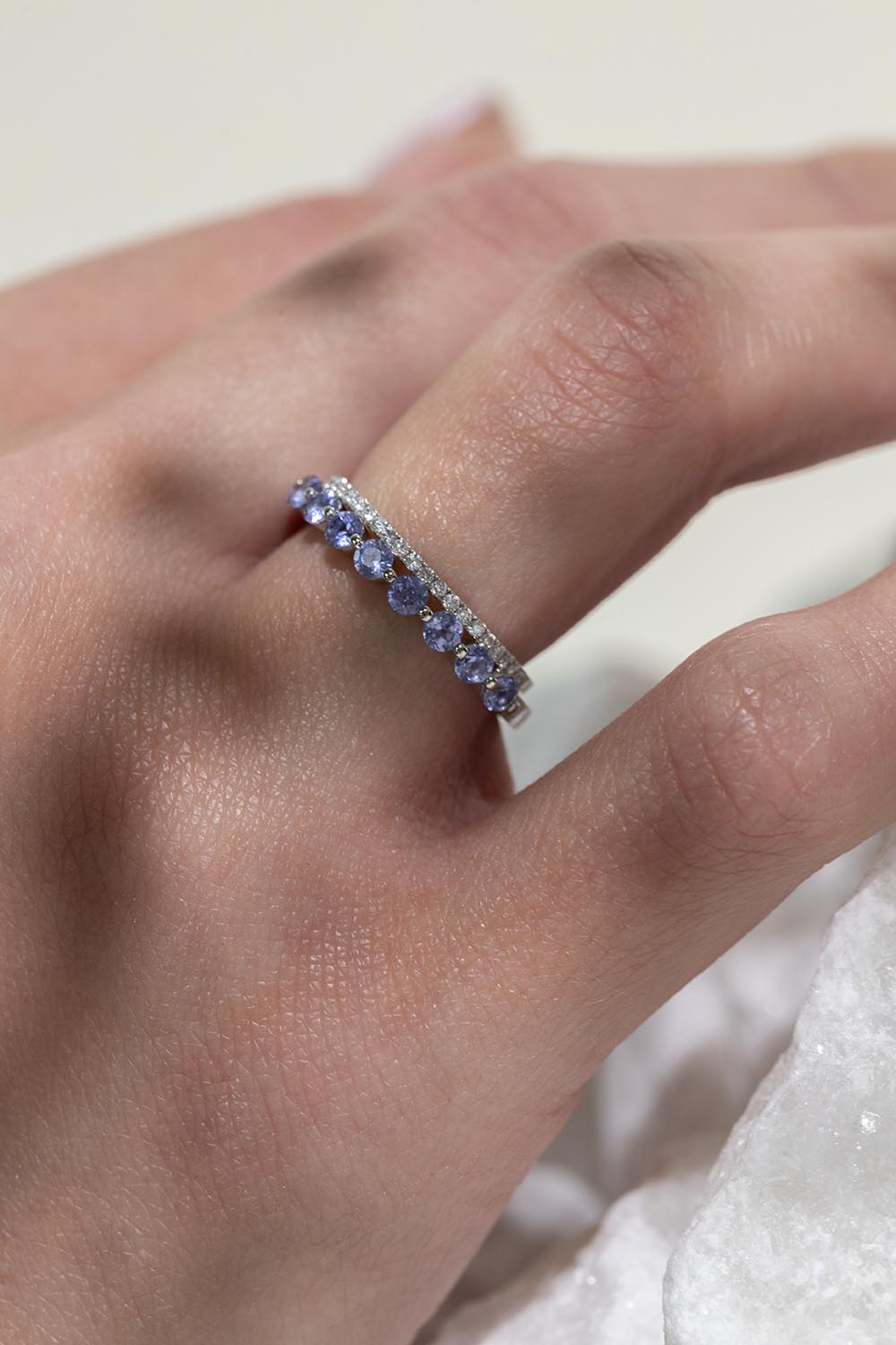 Anillo Monaco Zafiro Azules