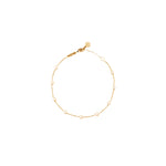 Pulsera de Oro Amarillo 14K con Perlas Naturales