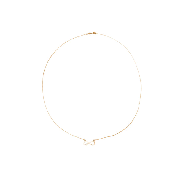 Collar de Oro Amarillo 14K con Símbolo Infinito