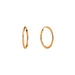 Aros Clásicos de Oro Amarillo 14K 18mm
