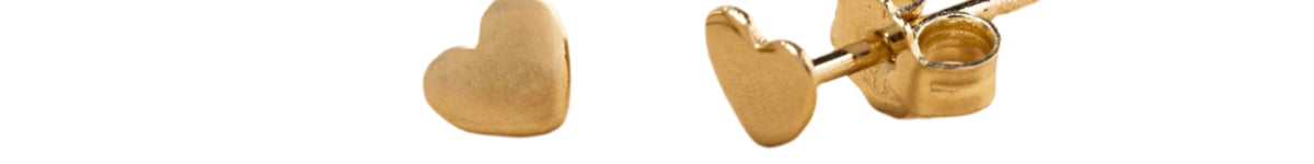 Aros de Oro Amarillo 14K Forma Corazón