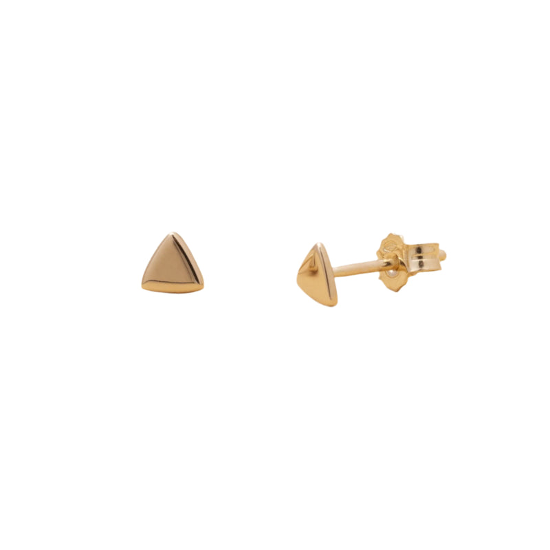 Aros Triangulares de Oro Amarillo 14K