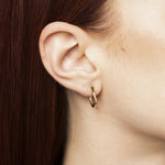 Aros Ondulados de Oro Amarillo 14K