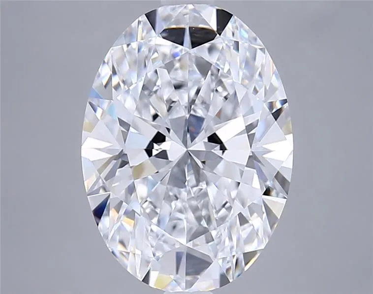 4.01ct Oval Lab Grown Diamond (Colour D, Clarity FL, IGI Certified)