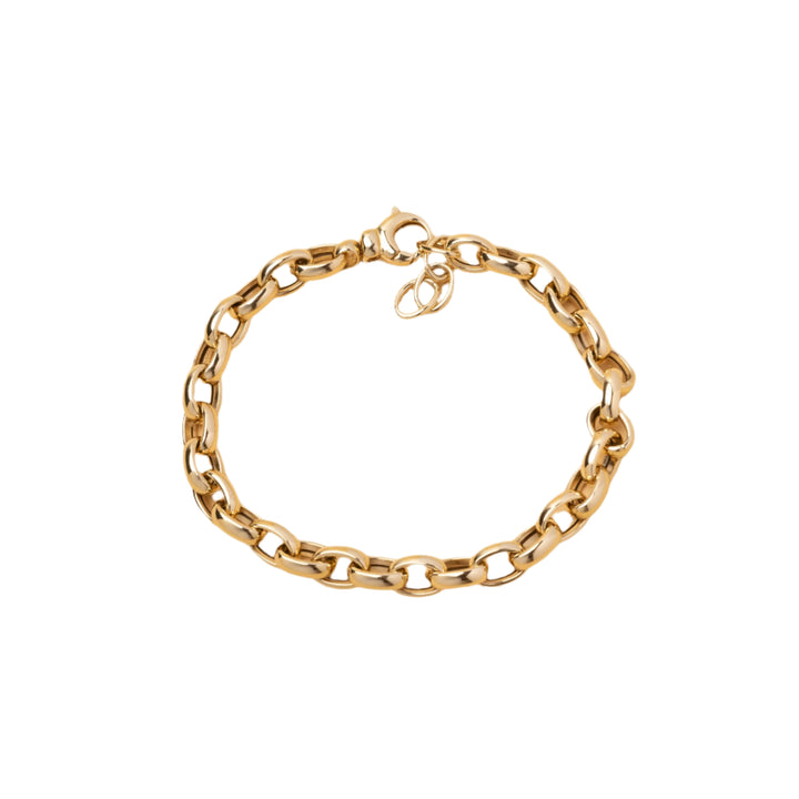 Pulsera Hueca de Oro Amarillo 14K