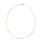 Collar de Oro Amarillo 14K con Piedras Naturales