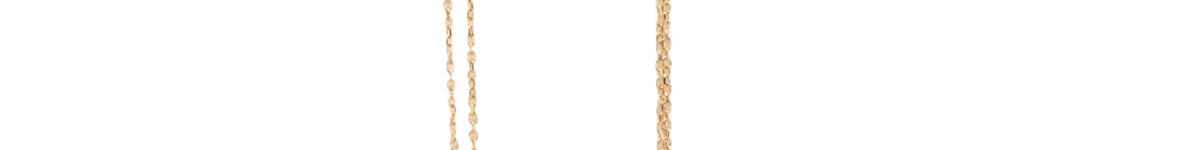 Aros de Cadena en Oro Amarillo 14K