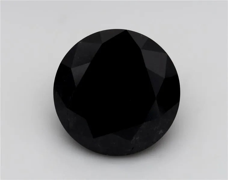 6.01ct Round Natural Diamond (Colour Fancy Black, Clarity VVS2, Cut EX, GIA Certified)