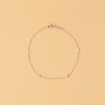Pulsera de Oro 14K con Circonita Blanca
