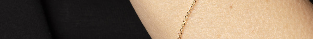 Pulsera de Oro 14K con Circonita Blanca