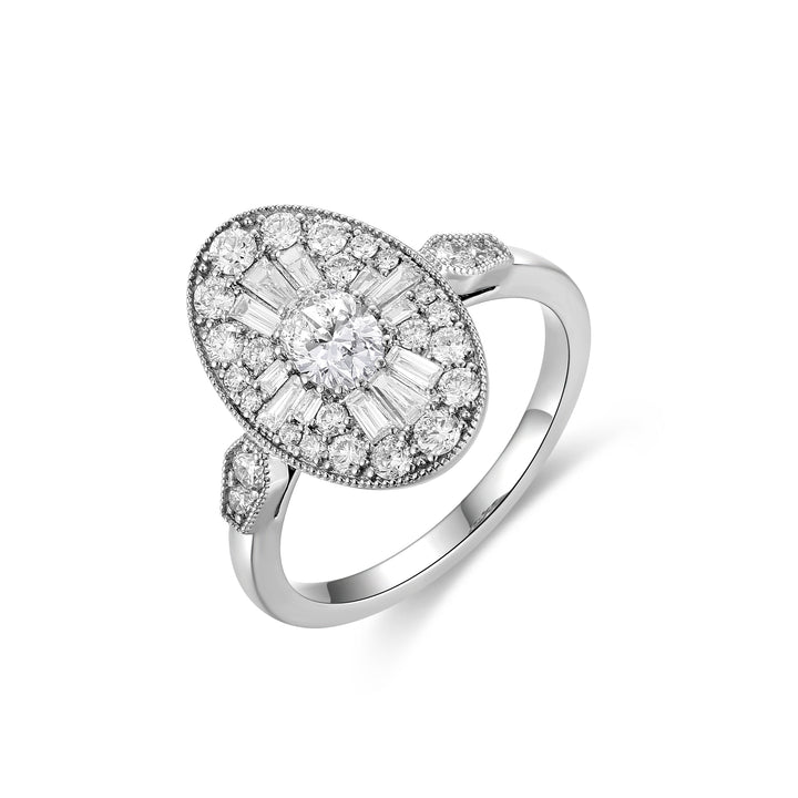 Anillo de Compromiso Laboratorio Mosaic Oval