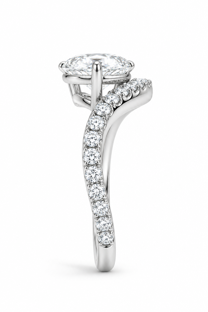 Anillo de Compromiso Solitario Pavé Brisa
