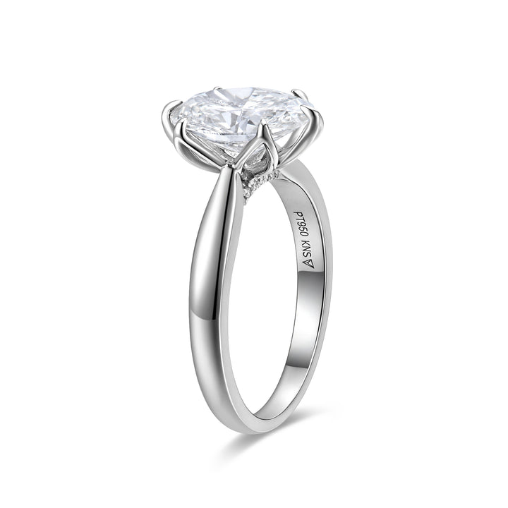 Anillo de Compromiso Oval Catalina Floral