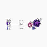 Aros Amatista Multicolor Lilas