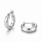 Aros Argolla 10 mm Oro 18K o Platino | Aros Pequeños Mujer