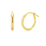 Aros Argolla Oro 18K 15 mm | Aros Delgados Mujer 1.5 mm