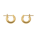 Aros Argolla 10 mm Oro 18K o Platino | Aros Pequeños Mujer