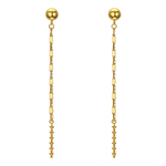 Aros Cadena 40 mm | Oro 18K o Platino | Aros Largos Mujer