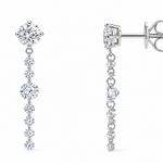 Aros Cascada de Diamantes de Laboratorio en Oro 14K | PRE-ORDER